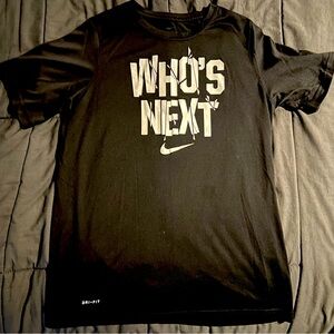 Nike Dri Fit Who’s Next Kids Boys T Shirt Size XL Top Tee Active Wear Sport